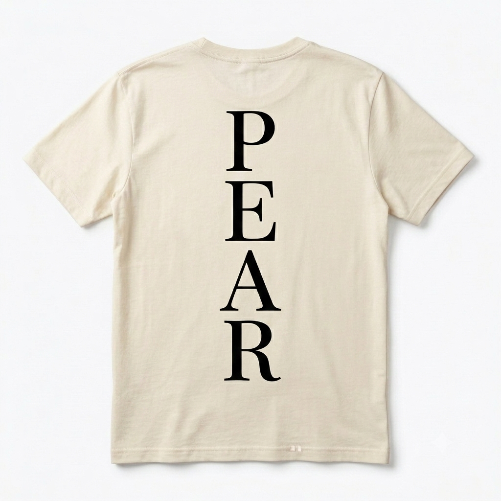 חולצת הלוגו של PEAR, מבט מהגב